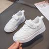 Children's white shoes Student campus summer mesh spring and autumn leather white boys shoes sneakers Girls board shoes