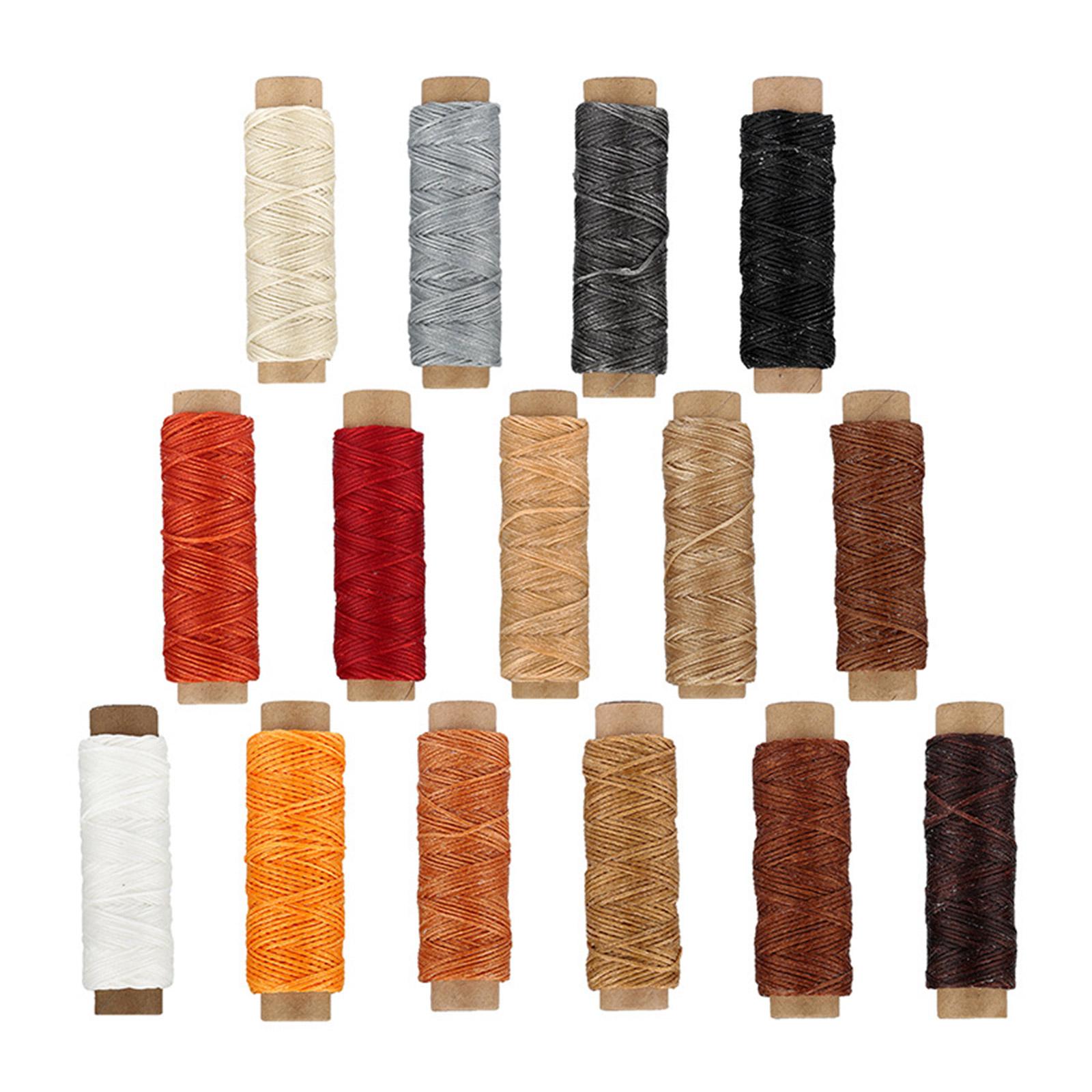 15 Colors Waxed Thread Leather Sewing Waxed Thread Practical Stitching Thread for Shoe Repairing Bookbinding Craft 1