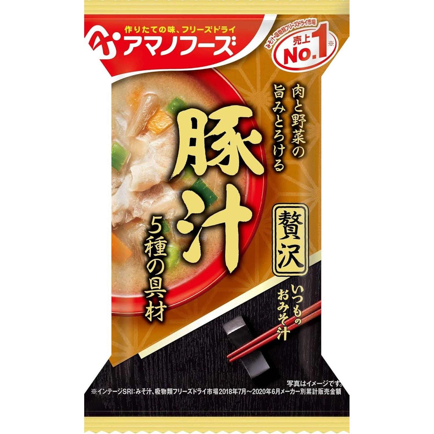 Amano Foods Regular Miso Soup Luxurious Tonjiru 125g (12.5g10 servings)