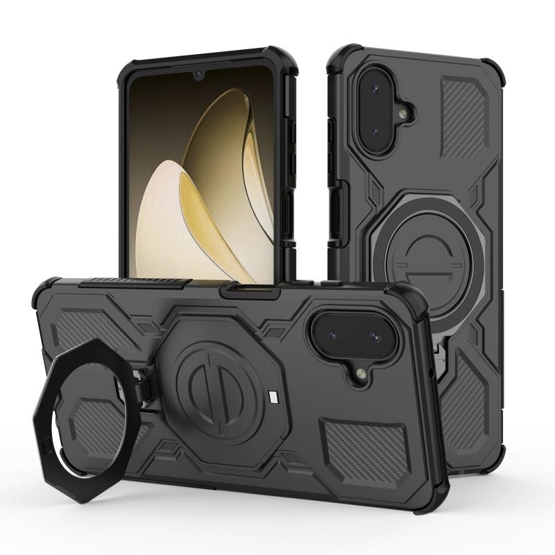 Etui Pokrowiec na Samsung A07 Samsung Galaxy A07 Capas Bumper na Telefon Odporny na Wstrząsy Atrakcja Adsorpcja Uchwyt Pierścieniowy Fundas Samsung A07