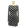 Women's Spring/summer Sexy Polka Dot Backless Mesh Mini Dress with Flared Sleeves