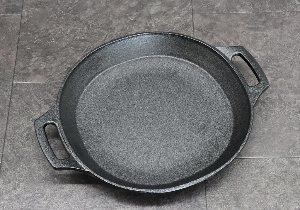 Asahi Motsunabe Iron Plate Large Cast Iron Japan QMTD601 H-339