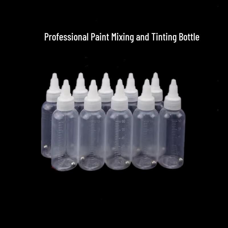 

Airbrush Paint Mixing Bottle: Water/Oil-Based Pigment Storage, Sealed PP Emulsion Container 10 Steel Balls Only прозорий