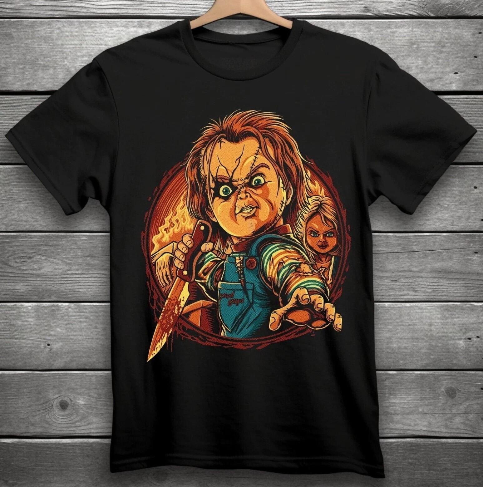 Chucky Horror Movie T-Shirt Black S-3XL Child s Play M