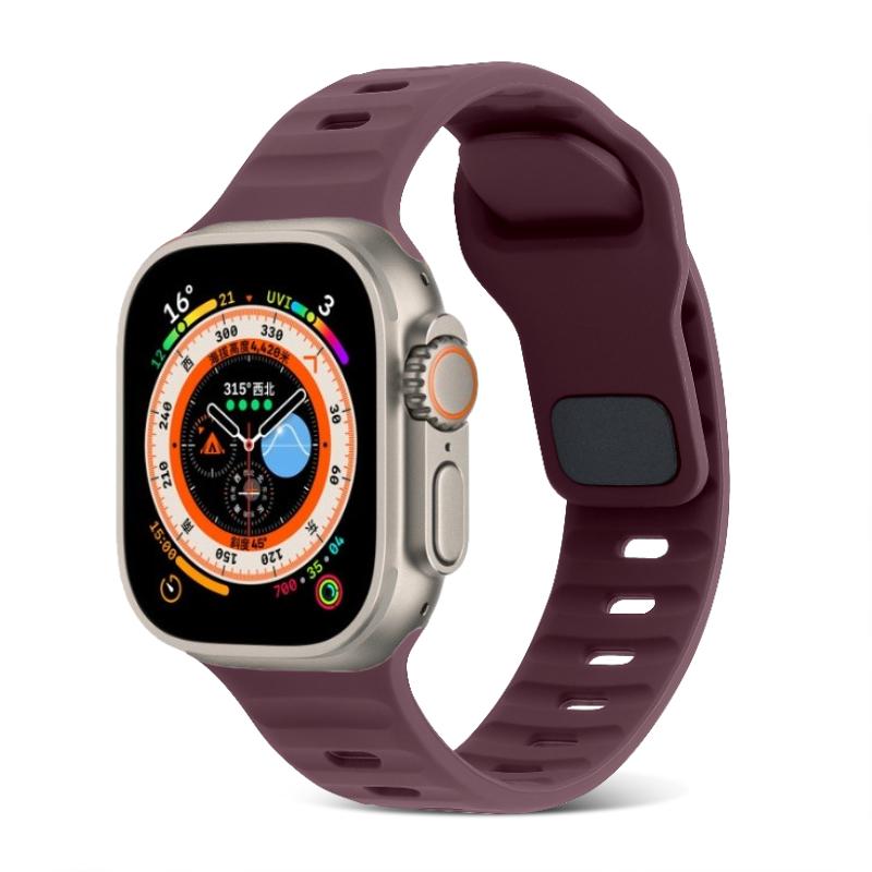 Silicone Strap for Apple Watch Ultra 3/2/1 49mm 11/10 46mm 42mm Sport Wristband iWatch Series 9 8 7 6 5 SE 3 45mm 41mm 44mm 40mm