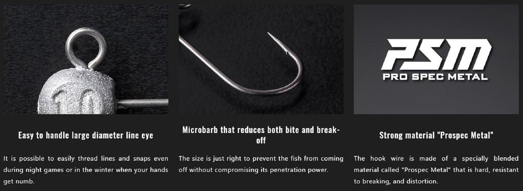 Jackall Jig Head LG Head Type Swim L Size 0.4g 5pcs (1487)