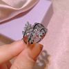 Plant Floral Shape Branch Leaf Female Ring Index Finger Ring