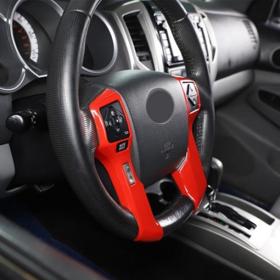 ABS Red Trim Cover Interior Accessories For Toyota Tacoma 2011-2015