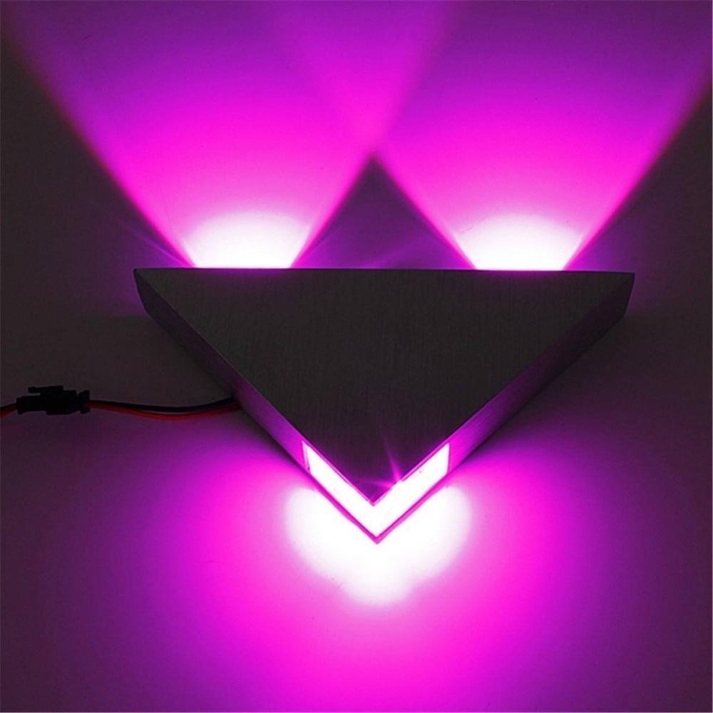3W Aluminium Dreieck LED Wandleuchte AC85-265V Hochleistungs-LED Modernes Zuhause Beleuchtung Innen- und Außendekorationslicht
