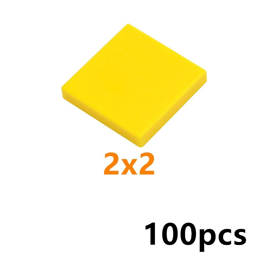 100PCS MOC Bricks 22385 2x3 Shield Light Panel LED 22385 2x3 Tile Building Blocks DIY Construction Toys Compatible With 3068