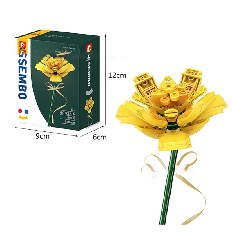 Blocuri de construcție Buchet de flori eterne compatibile cu blocuri de construcție asamblate Lego Jucării Pentru