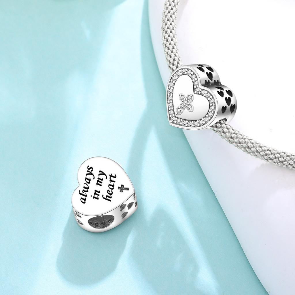 2026 Jewelry Bracelet Accessories Love Mother and Daughter Music Note Fireworks Mermaid Charm Pendant Beads 925 Silver