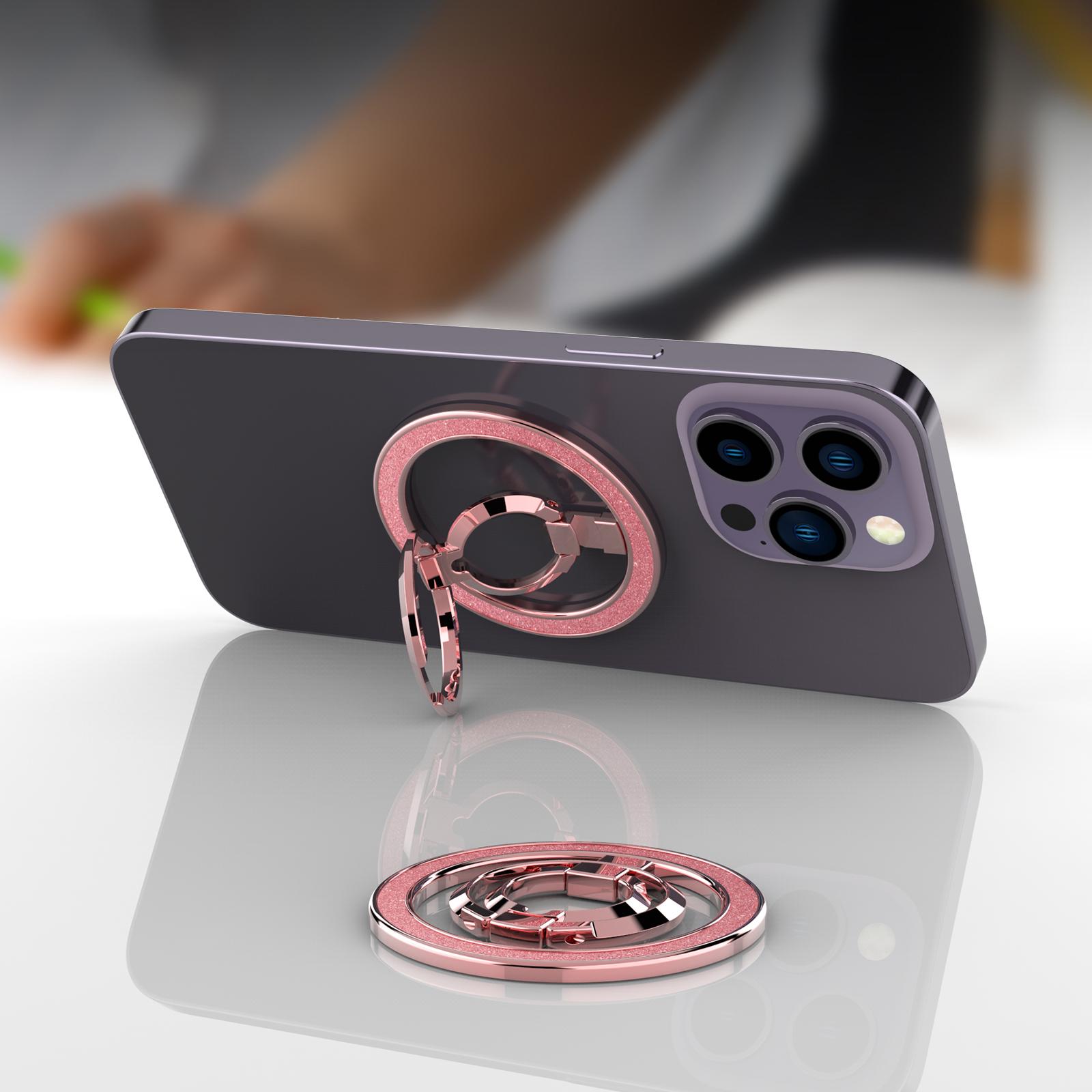 

A699 Cell Phone Magnetic Ring Kickstand Smartphone Grip Stand Finger Ring Holder Gold
