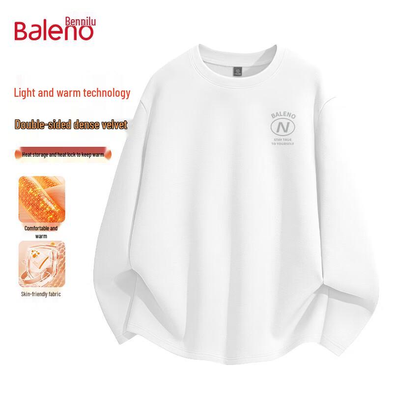 Baleno Men s Double-Sided German Velvet Thermal Long Sleeve Base Layer T-Shirt XL