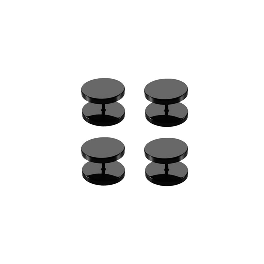 4Pcs Stainless Steel Clothing Fixing Buttons Spiral Seamless Buckle Clip Fastener For DIY Projects