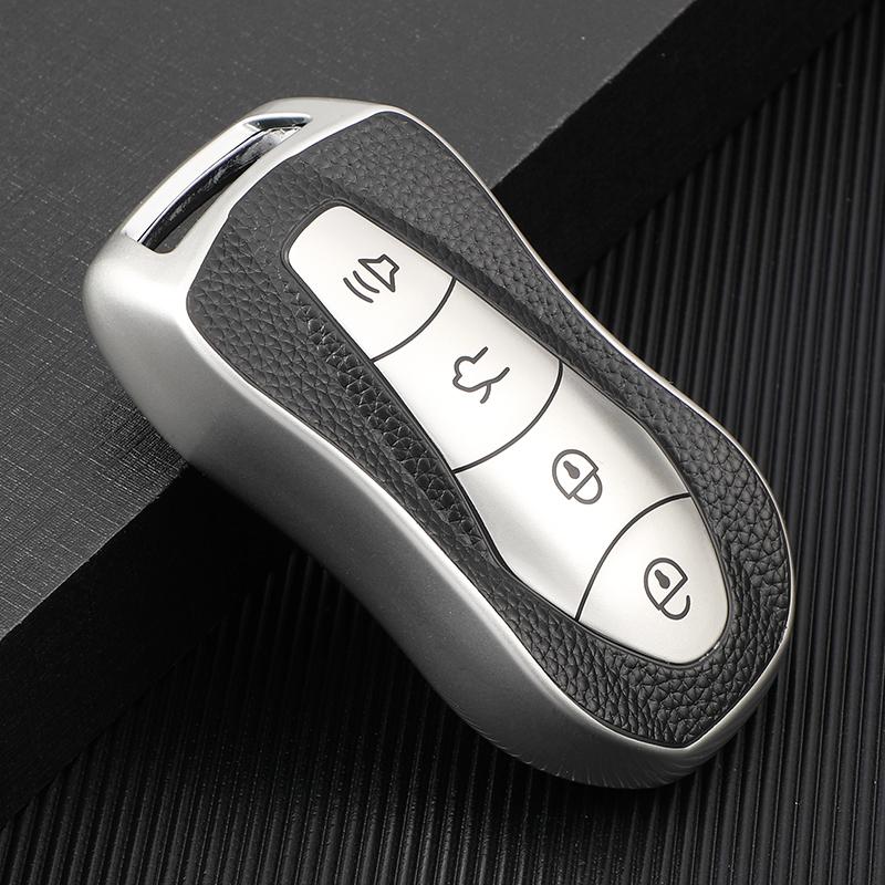 TPU Leahter Car Remote Smart Key Case Protective Cover For Geely New Emgrand GS X6 SUV EC7 Bag Shell Holder Keychain Protector Auto Accessories