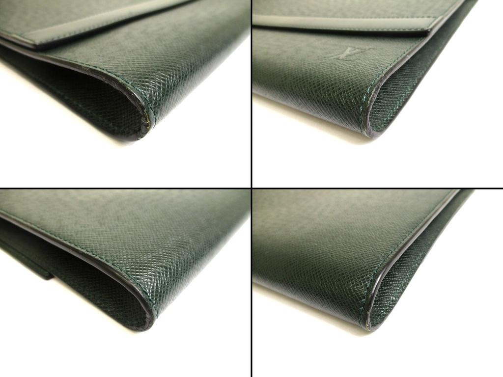 Authentic LOUIS VUITTON Taiga Episea Leather Clutch Bag Document Case A4 #a642  Refurbished