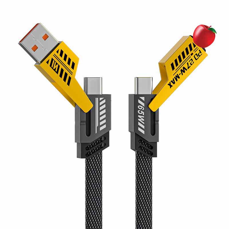 Cross-border 65W Dual Type-C Fast Charging Cable for Apple 15 and Huawei