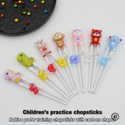 1 Pair of Training Chopsticks, Children Learning Chopstick Helper, Beginner Animal-shaped Chopsticks, Reusable Assistive Chopsti
