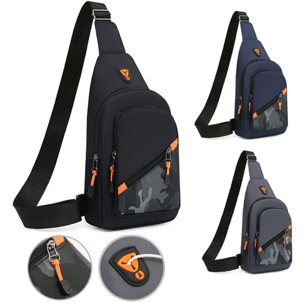 

Нейлоновая мужская сумка-слинг большой емкости нагрудная сумка модная сумка через плечо