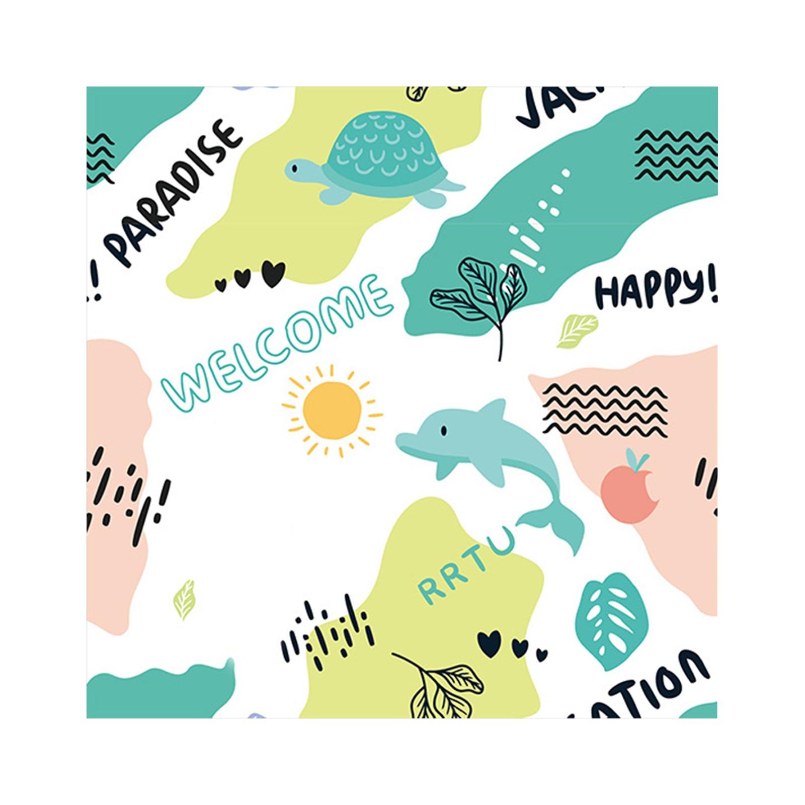 Cat Fixed Fabric Cartoon Printed Self-Adhesive Anti Scratch Anti Bite And Escape Cat Wrap Fabric Pet Grooming Restraint Bag 55x55cm