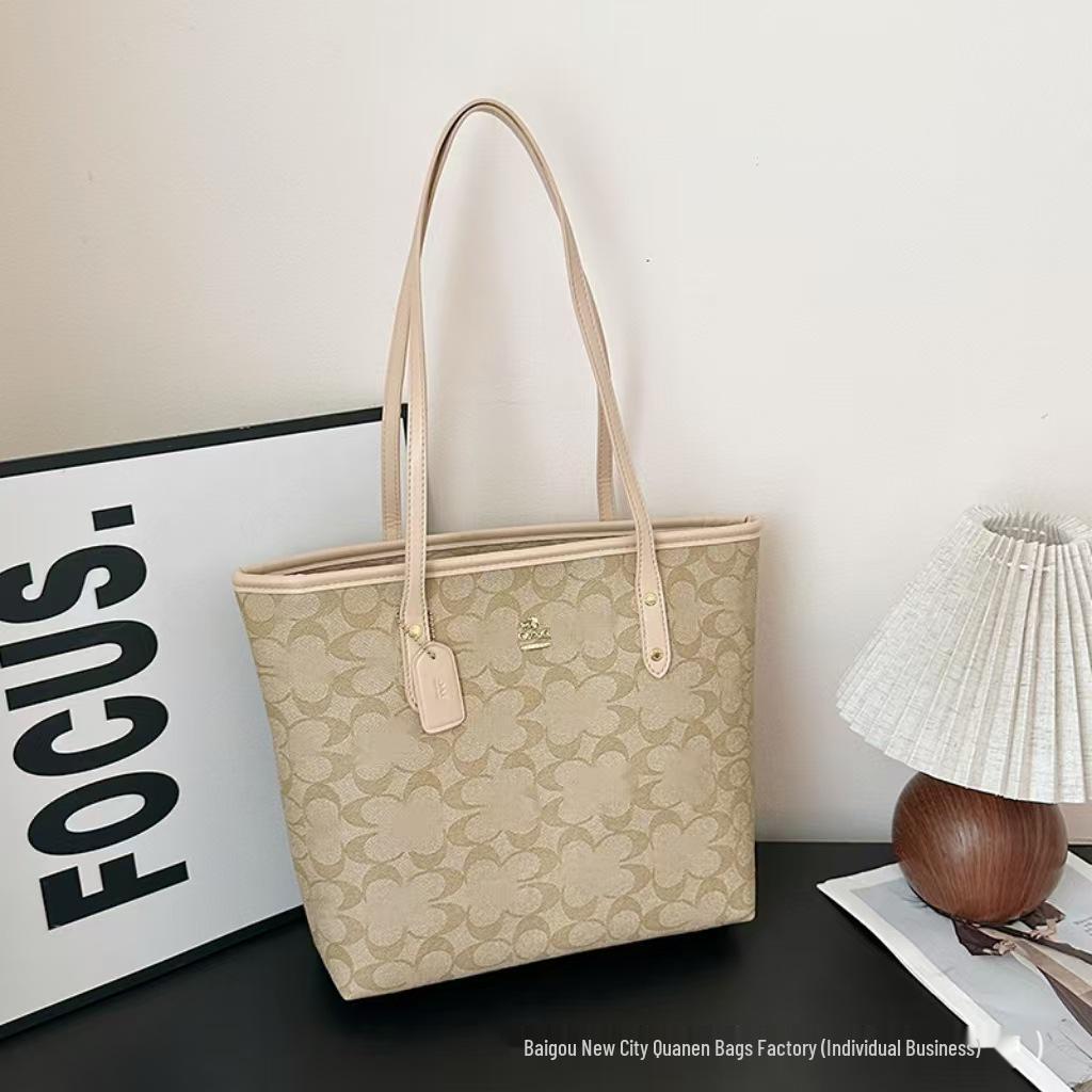 Stylish Printed Handbag: Versatile Large Bag for Women, European & American Popular Crossbody Shoulder Bag