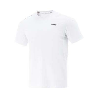 Training Series Solid Color Round Neck Comfortable Breathable Versatile Short Sleeve T-Shirt Men Tops White ATSV383-6