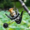 Spinning Saltwater and Freshwater Aluminum Fishing Reel with Reel, Reel, 17+1BB High-speed Spinning.