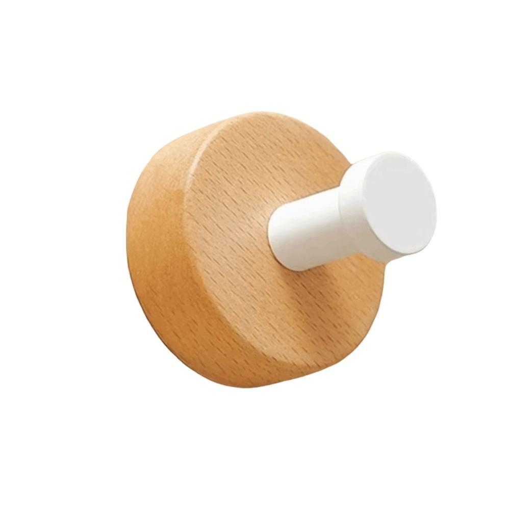 

Round Design Single Hook Creamy Style Towel Hook Clothes Hanger Coat Hook Kitchen Style 2