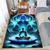 Rainbow 7 Chakra Mandala Bohemia Area Rug,Carpet Rug for Living Room Bedroom Sofa Doormat Decor,Yoga Soft Non-slip Floor Rugs