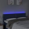 VidaXL Tête de Lit à LED Meuble de Chambre à Coucher Accessoire de Lit Double Tête de Cadre de Lit Intérieur Bleu 3121476
