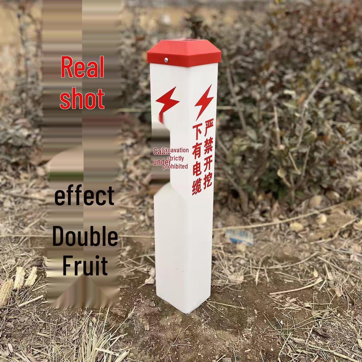 Fiberglass Marker Post for Power, Water, Optical Cable, Gas, and Boundaries