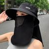 Sun Hat For Women Uv Protective Wide Brim Summer Hat Shawl Neck Protection Breathable Fishing Hats For Outdoor Sports