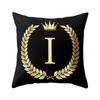 Cover Black And Gold Letter Case Sofa Cushion Cover Home Decor