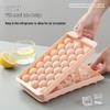 Round Ice Cube Mold with Lid - Ice Ball Maker for Home Refrigerator