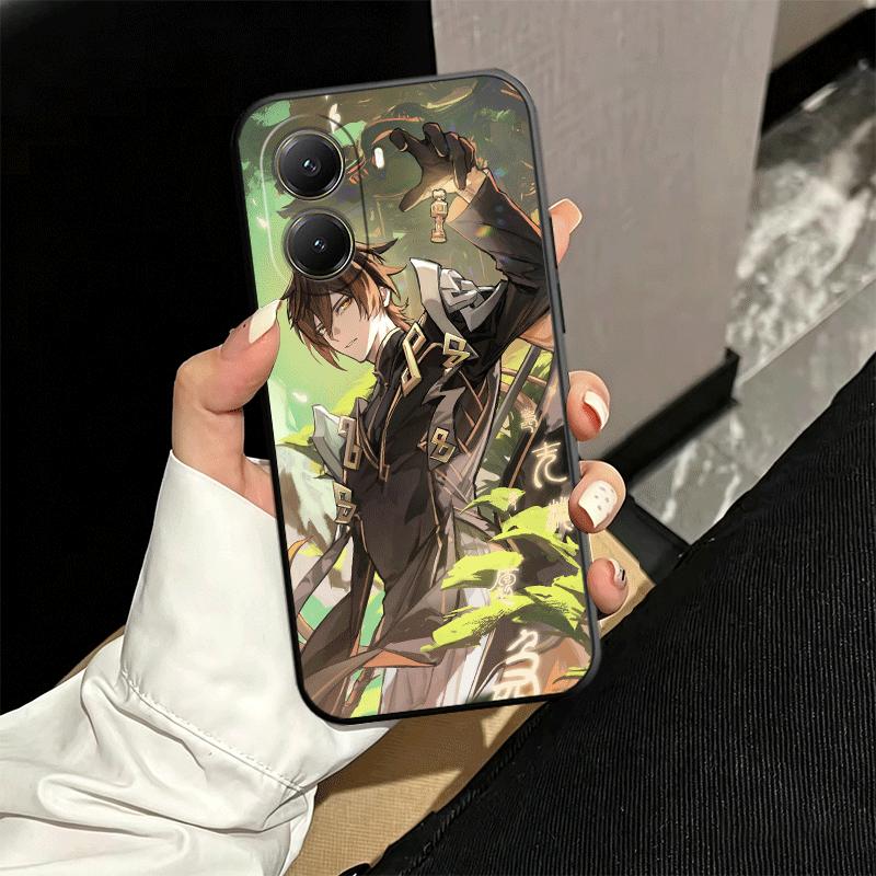 Genshin Impact Zhongli Soft Phone Case for Xiaomi Poco X5 X6 X7 X8 Pro Max X3 F7 F8 Ultra M8 M7 M6 M5 Redmi 15 15C 14C 13C 12C X