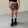Leopard Print Slim-Fit Women's Shorts