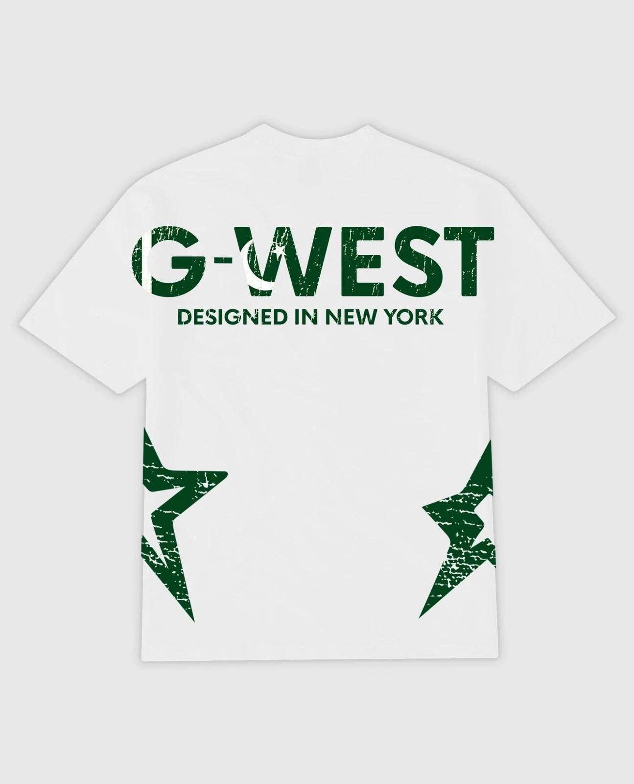 G West Oversized Cricket White T-Shirt : GWDTFL2404 - 1 COLORS S