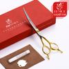 Fenice 6.5 Inch Professional Curved Scissors Pet Dog Grooming Scissors for Dog Scissors Curved Shears  JP 440C Steel