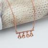 Purple Gold Shining Star Necklace Plated With Rose Gold Niche Temperament Fashion Color Gold