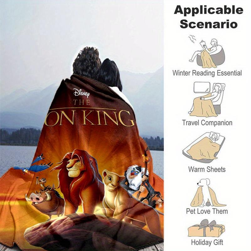 1 ks, Dekorační deka Disneyho Lví král, do obývacího pokoje, ložnice nebo ven, Perfektní jako dárek