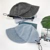 Anmrom Women's Asymmetric Bucket Hat with Blue String