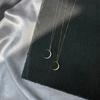 2025 new niche design moon necklace female tide collarbone chain short simple temperament cold wind Korean version