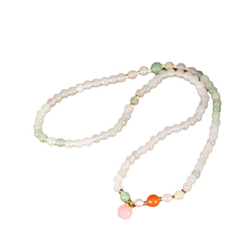 Xinjiang Tianshan Green Jade Women's Multi-Strand Prayer Beads Bracelet
