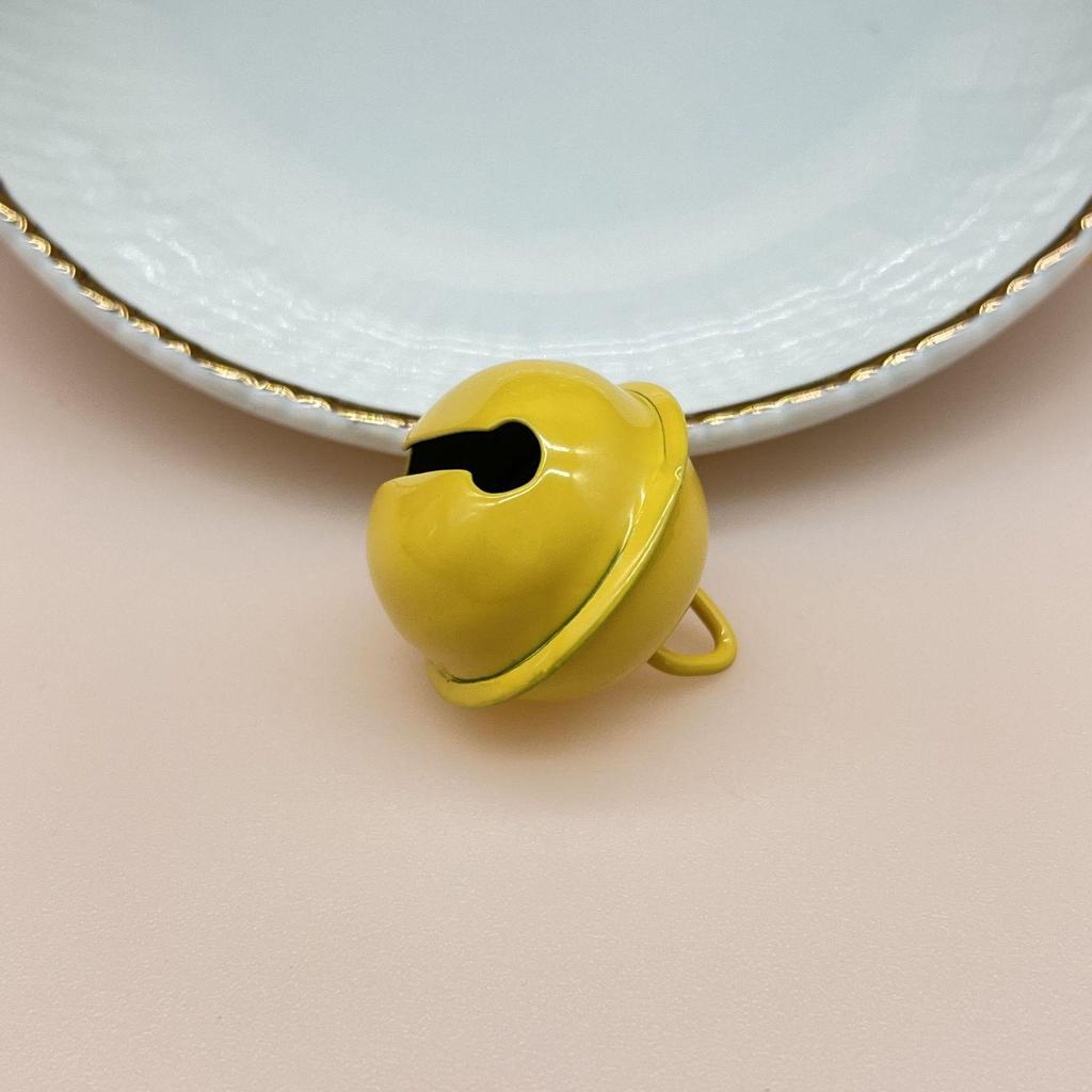 22mm Candy Color Bells for DIY Jewelry & Keyring Gifts - Metal Baked Paint Christmas Accessories