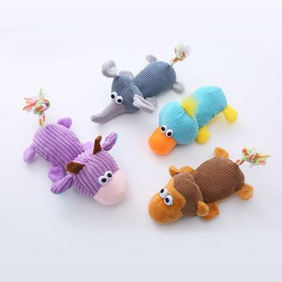 Plyšová žvýkací hračka Plyšová zvířátka Výcviková hračka pro psy Legrační mazlíček Pískací hračka Psí potřeby