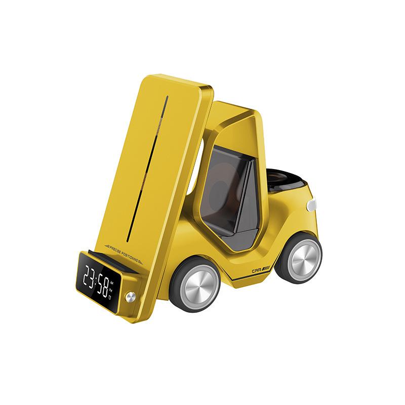 Cross-Border Wireless Car Charger: 3-in-1 Phone Holder and Fast Charger for Phone, Earphones, and Watch