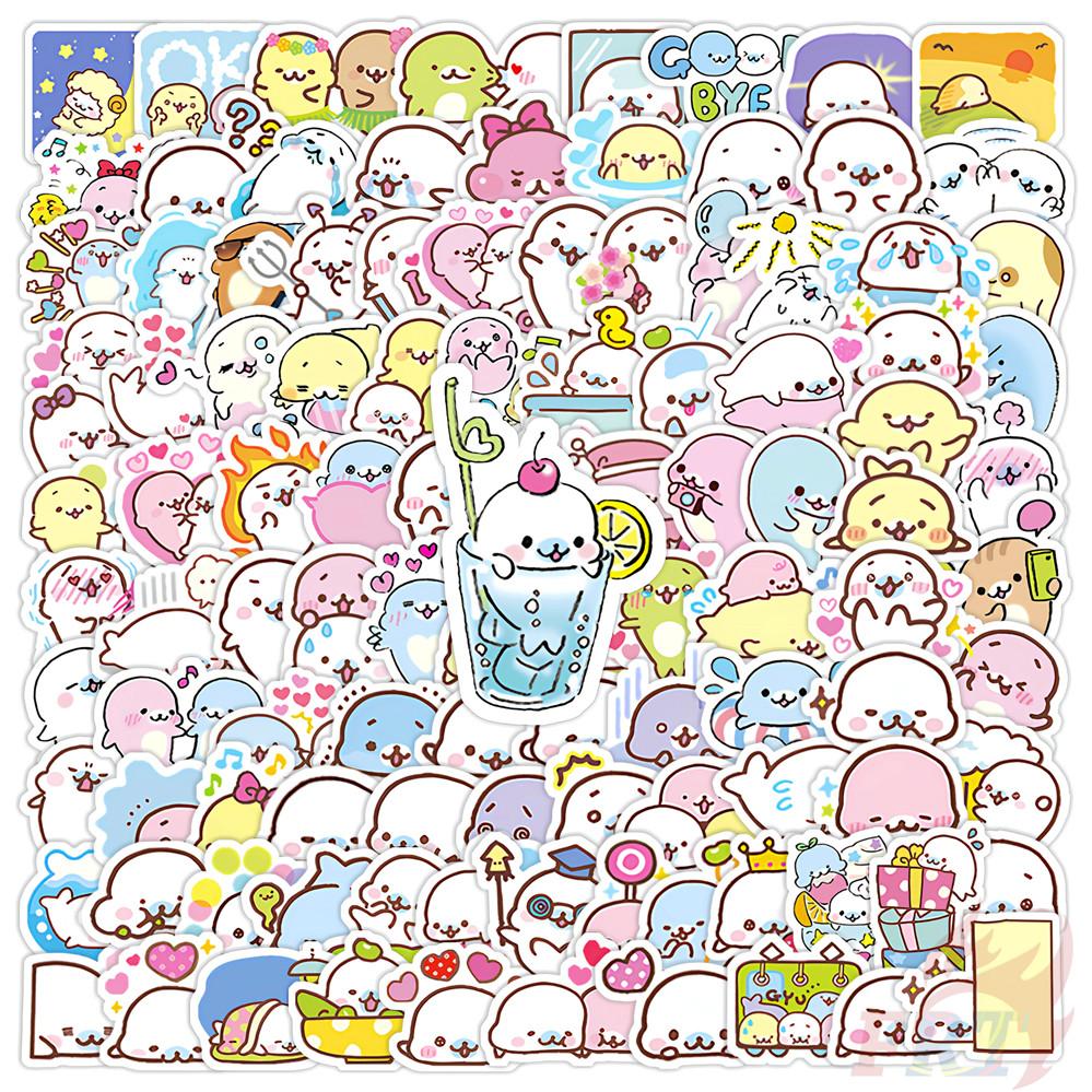 135Pcs/Set Q Funny Seal Mini Diary Manual Stickers DIY Scrapbooks Album Decor Decals Stickers