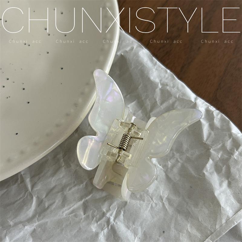 Elegant French Acetate Butterfly Hair Clip - Romantic Headdress for Women, Spring/Summer Accessories
