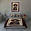 Skull-themed playing card. Bedding Duvet cover sets Duvet covers Pillowcases gifts (1 * Duvet Cover 2 * Pillowcases, without duvet insert)